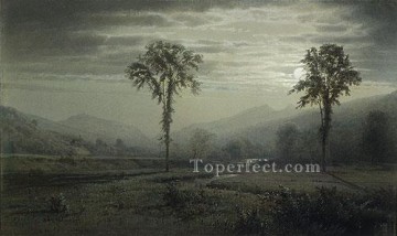 ラファイエット山の月明かり ニューハンプシャー州の風景 ウィリアム・トロスト・リチャーズ Oil Paintings